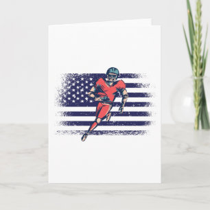 Carte American Football Fan Jersey Shirt USA Flag