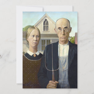 Carte American Gothic - Grant Wood Fine Art Card