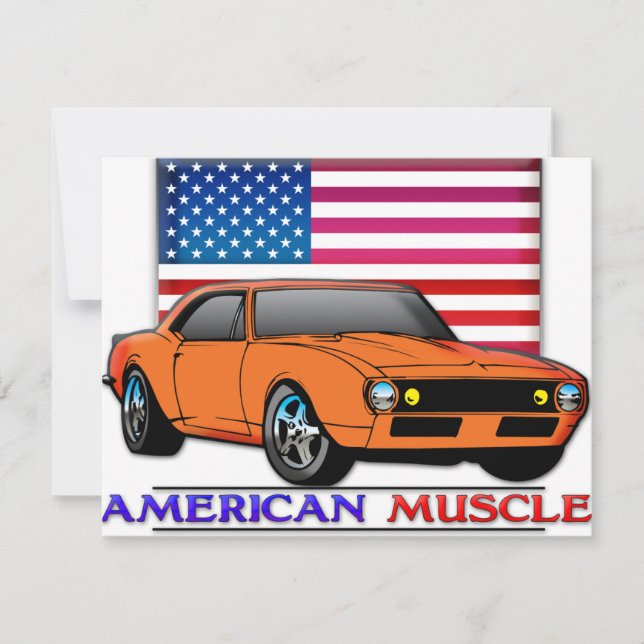 Carte American Muscle Car (Devant)