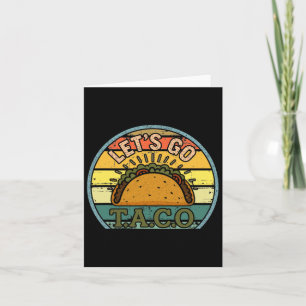 Carte American Patriot Tee Drôle Allons Taco Femmes Homm