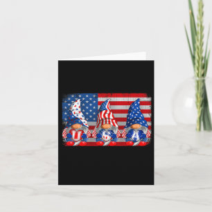 Carte American Patriotic Gnomes Usa Independence Day 4e