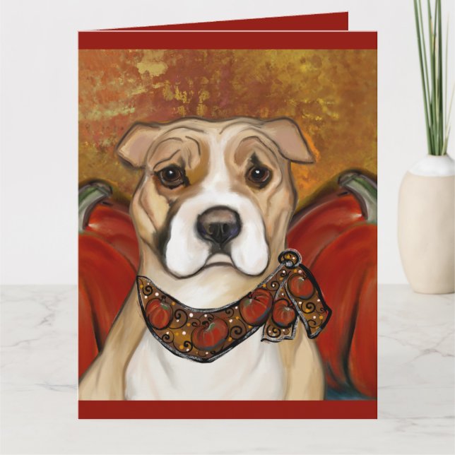 CARTE AMERICAN STAFFORDSHIRE TERRIER          (Devant)