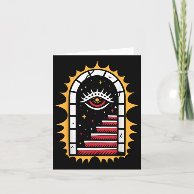 Carte American traditionnel Old School Tattoo Flash Encr (Devant)