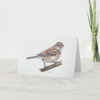 Carte American Tree Sparrow Art Card