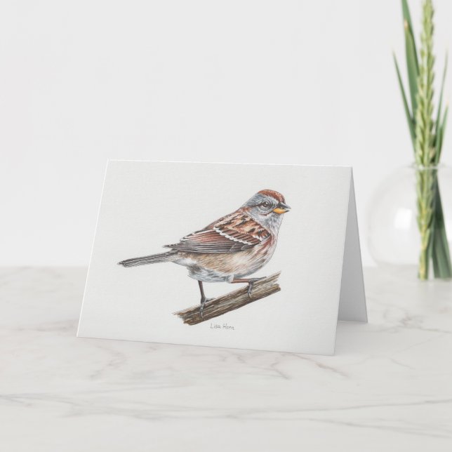 Carte American Tree Sparrow Art Card (Devant)