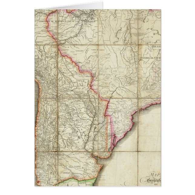 Carte Amérique du Sud 3 (Devant)