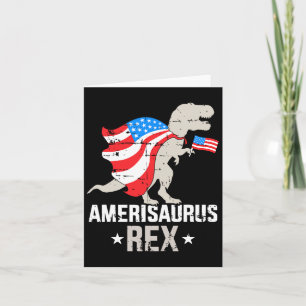 Carte Amérisaurus Rex Dinosaur Jour de l'Indépendance 4t