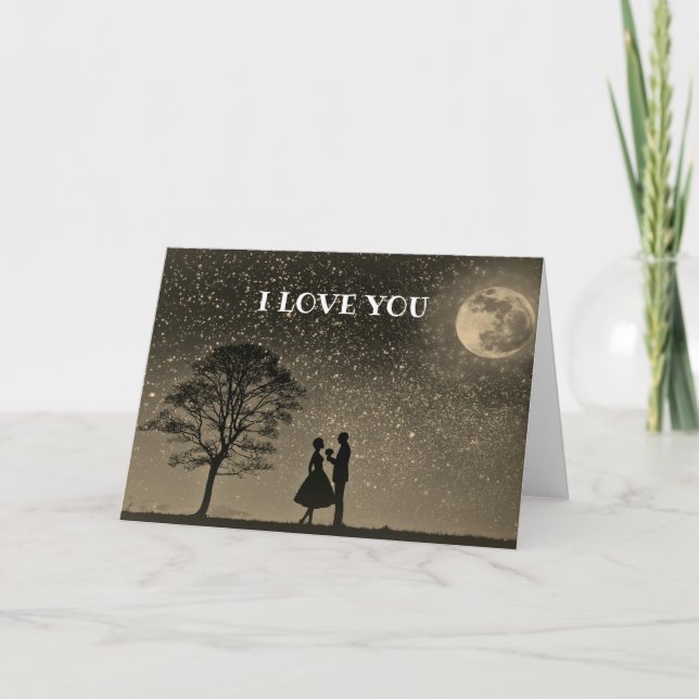 Carte Âmes sœurs Je t'aime Proposition romantique unique (Devant)