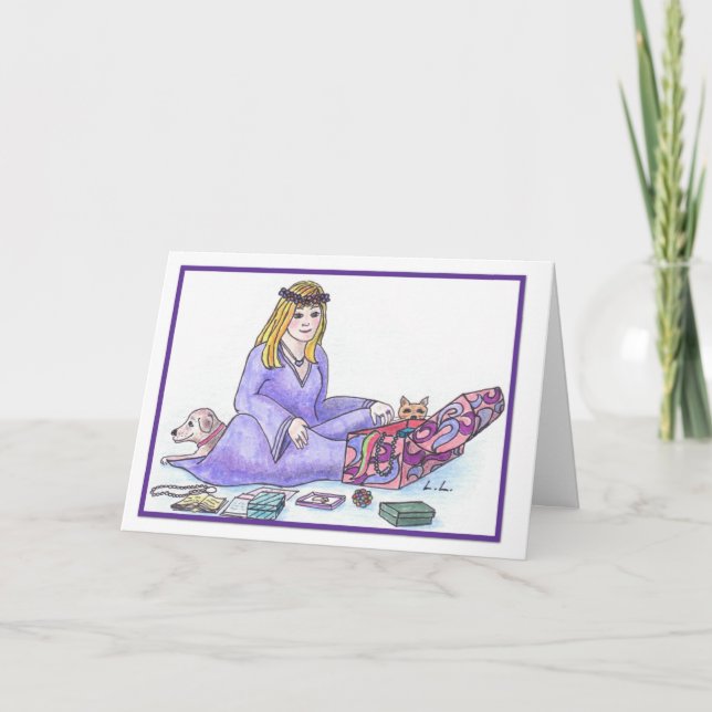 Carte Amethyst - Février anniversaire (Devant)