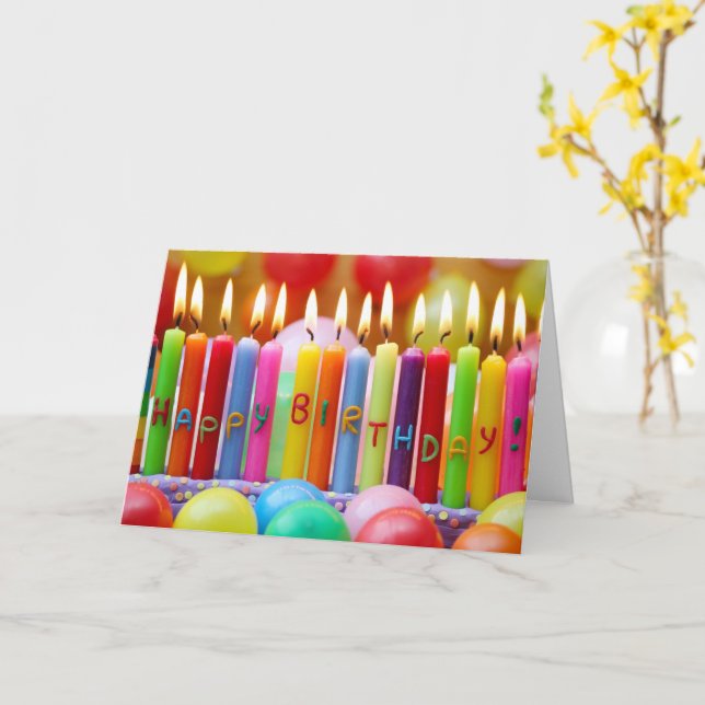 Carte Ami Anniversaire Personnaliser le message (Fleur jaune)