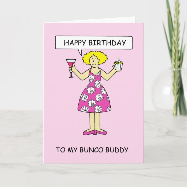 Carte Ami de Bunco de joyeux anniversaire (Devant)