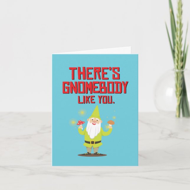Carte Amical Garden Gnomes Anniversaire (Devant)