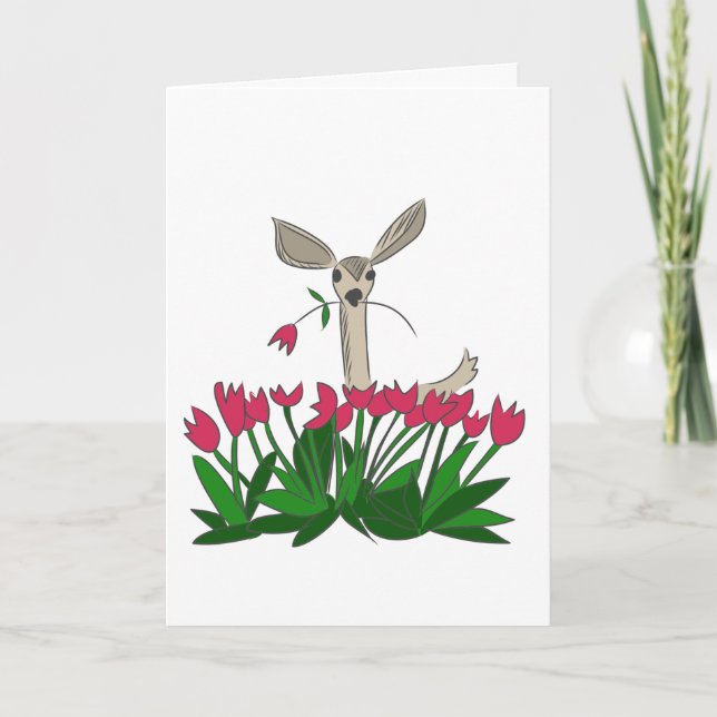 Carte Amie de cerfs (Devant)