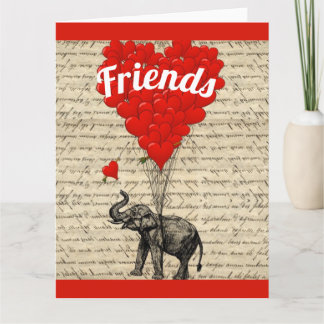 Carte Amis amoureux Valentines romantiques