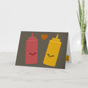 Carte Amis de ketchup et de moutarde