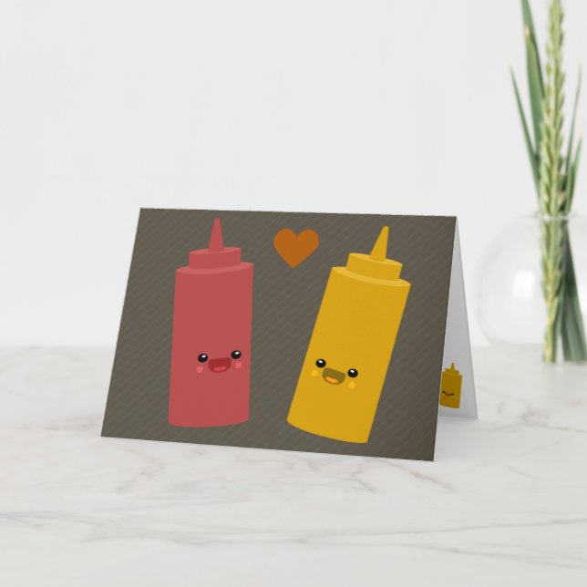 Carte Amis de ketchup et de moutarde (Devant)