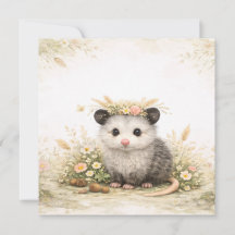 Amis de la forêt opossum des bois
