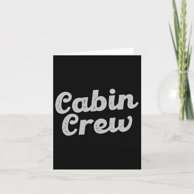 Carte Amis de l'équipage de cabine Famille Cabine de vac (Devant)