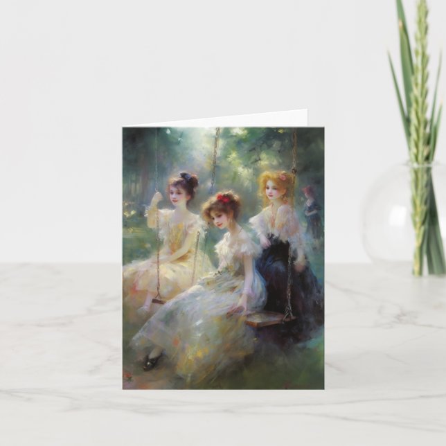 Carte Amis ensemble - Blanc intérieur (Devant)