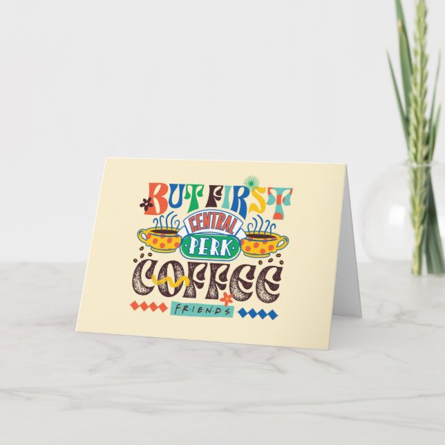 Carte AMIS™ | Mais Premier café Vibrant Graphisme (Devant)