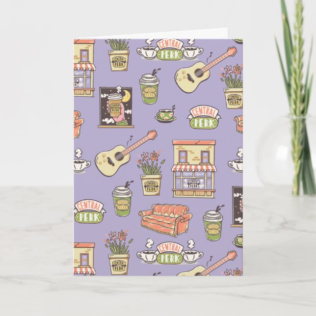 Carte AMIS™ | Motif d'icône violet (Devant)