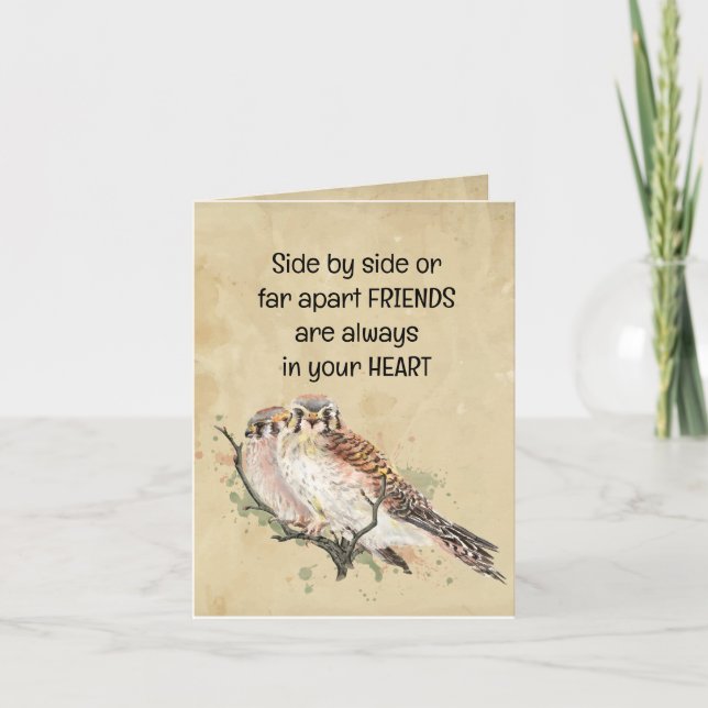 Carte Amis toujours dans votre coeur Citation inspirante (Devant)