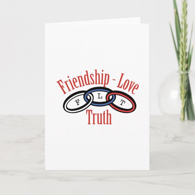 Carte Amitié amour vérité (Devant)