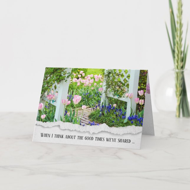 Carte Amitié du jardin de Tulip (Devant)
