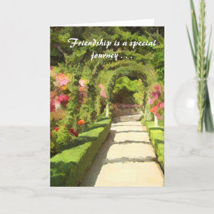 Carte Amitié et fleurs pour la Saint Valentin