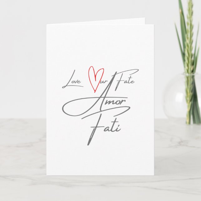 Carte Amor Fati - Aimez notre destin (Devant)