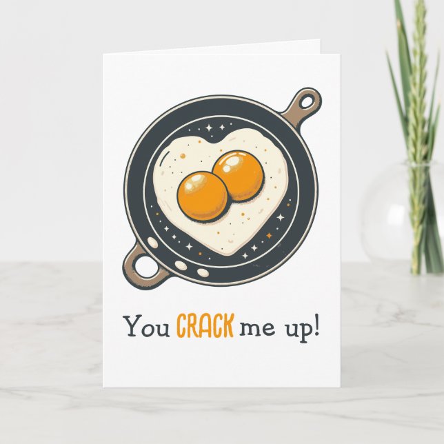 Carte Amour amusant qui incite à l'oeuf (Devant)