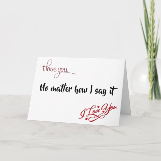 CARTE ***AMOUR ANNIVERSAIRE**** À L'AMOUR DE MA VIE (Devant)
