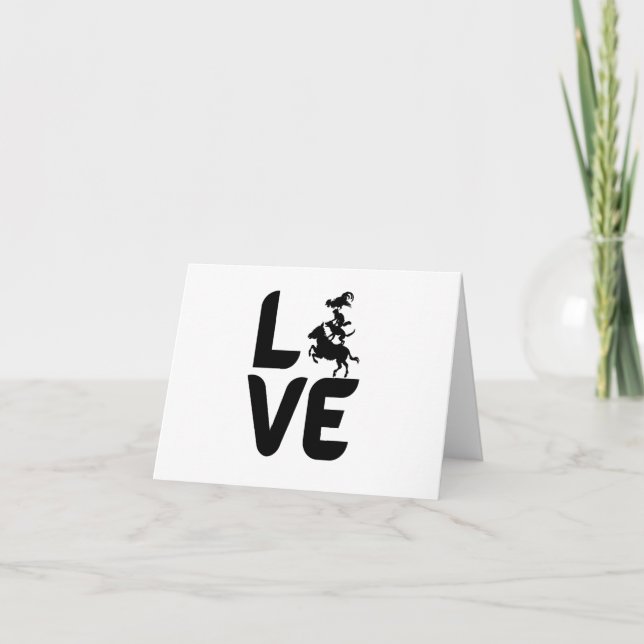 Carte Amour avec les animaux comme O, Cheval, Chien, Cha (Devant)