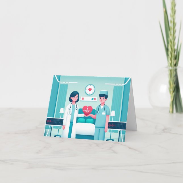 Carte Amour basé sur le métier (Devant)