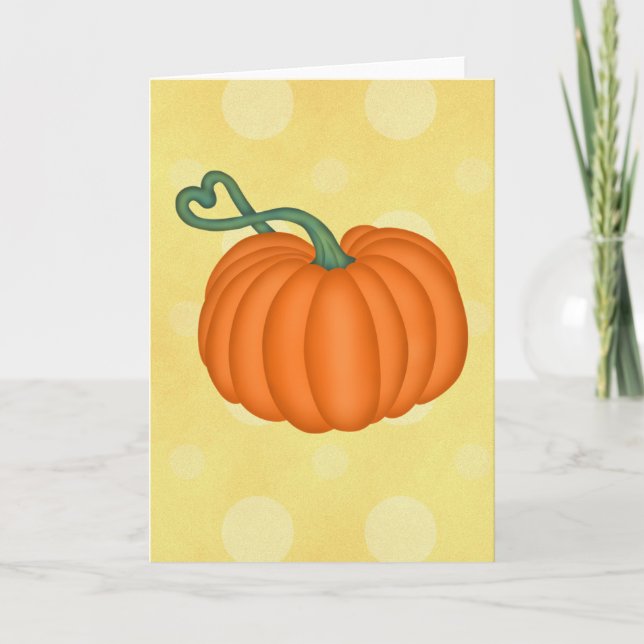 Carte Amour citrouille (Devant)