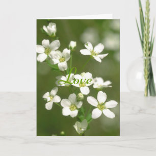 Carte Amour de fleurs