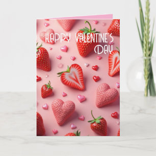 Carte amour de fraise