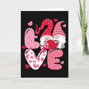 Carte Amour de gnome de la Saint-Valentin 