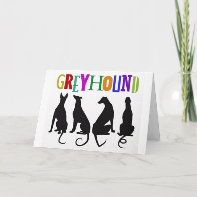 Carte Amour de lévrier (Devant)