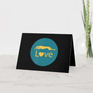 Carte Amour de Lévrier de Course Retraité