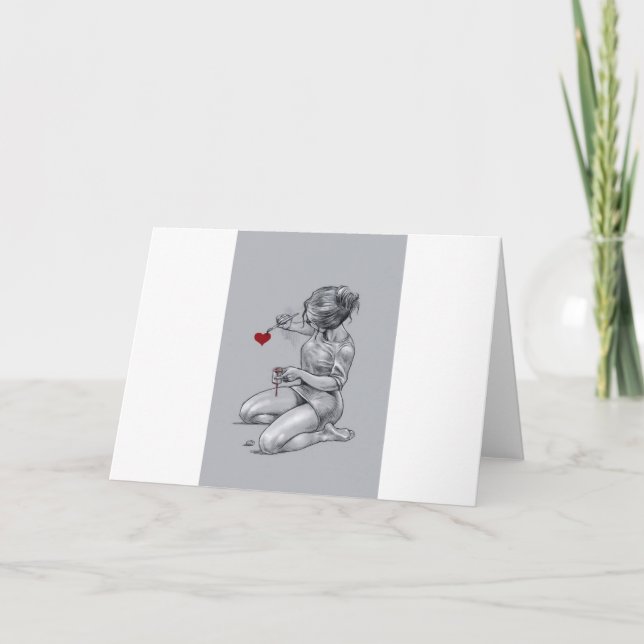 Carte Amour de peinture (Devant)