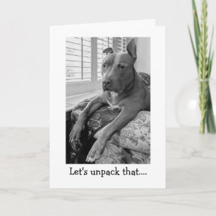 Carte Amour de Pitbull Pensée pour toi
