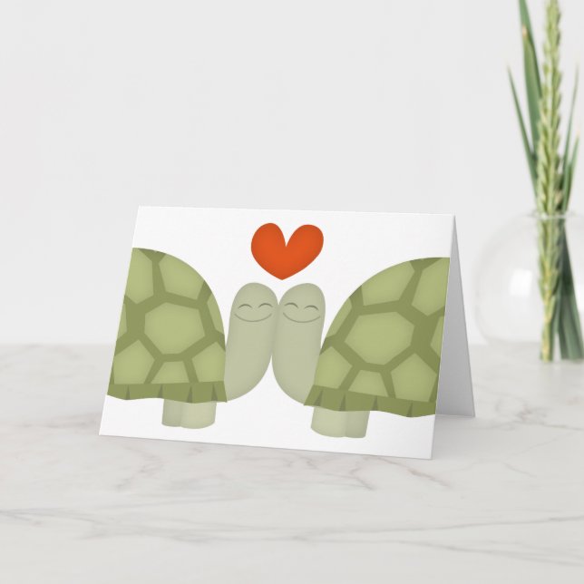 Carte Amour de tortue (Devant)