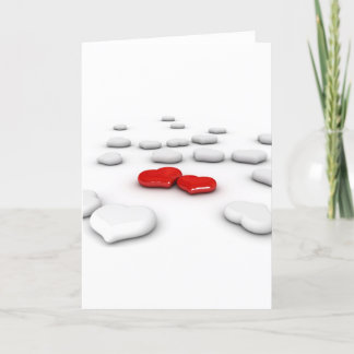 Carte Amour et Coeurs multiples