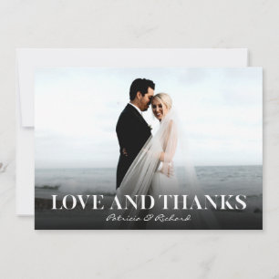 Carte Amour Et Merci Simple Merci Mariage Photo