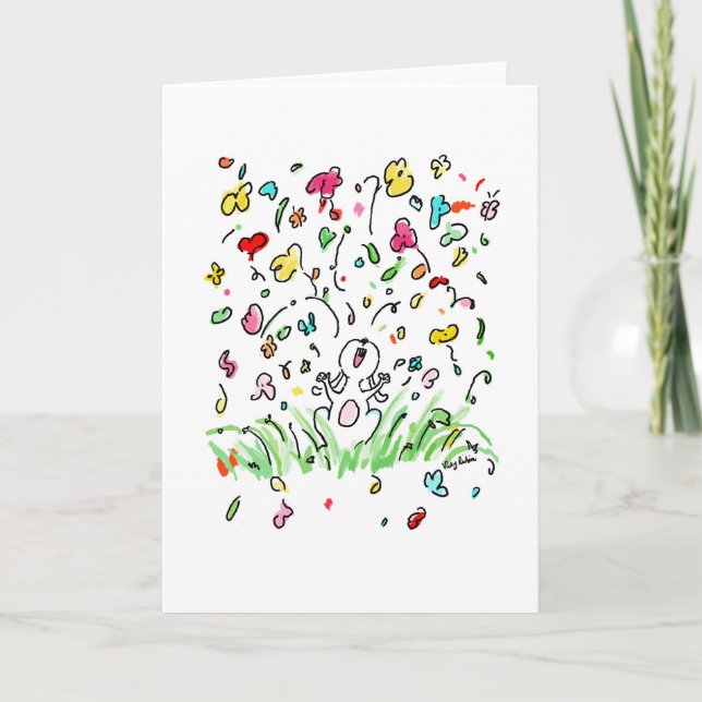 Carte amour lapin (Devant)