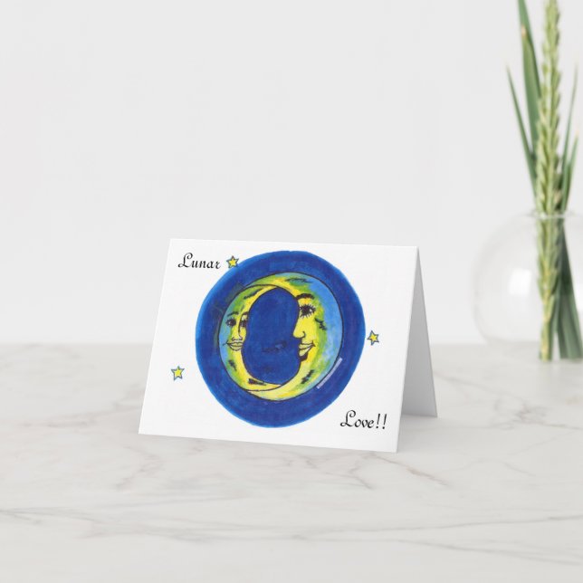 Carte Amour lunaire (Devant)