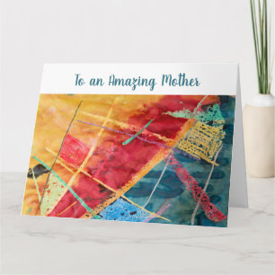 Carte Amour Maternel Élégant et Incroyable Art Moderne à