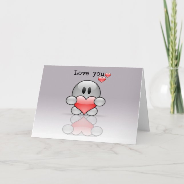 Carte Amour mignon de Persoanlize "vous " (Devant)