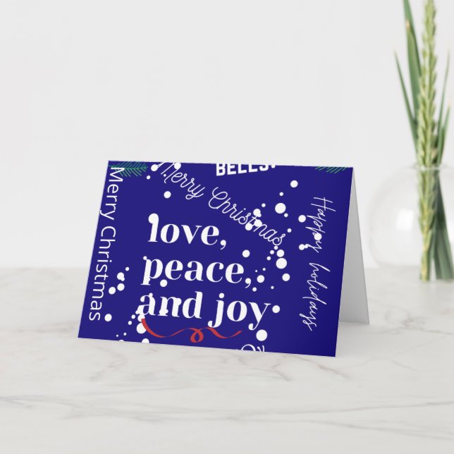 Carte Amour Paix et Joie (Devant)